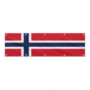 Drapeau du Svalbard et de Jan Mayen grand format XL en polyester avec dix œillets