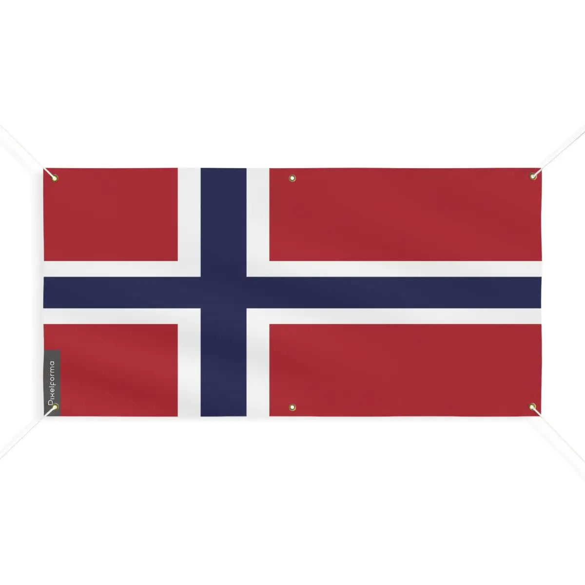 Drapeau du Svalbard et de Jan Mayen 6 Oeillets en Plusieurs Tailles (M) - Pixelforma 