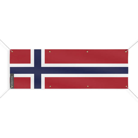 Drapeau du Svalbard et de Jan Mayen 8 Oeillets en Plusieurs Tailles (L) - Pixelforma 