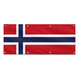 Drapeau svalbard jan mayen polyester résistant aux intempéries