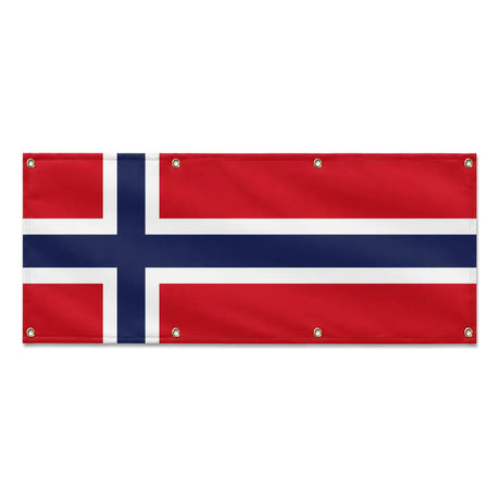 Drapeau svalbard jan mayen polyester résistant aux intempéries