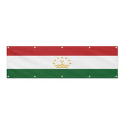 Drapeau du Tadjikistan grand format XL en polyester avec dix œillets