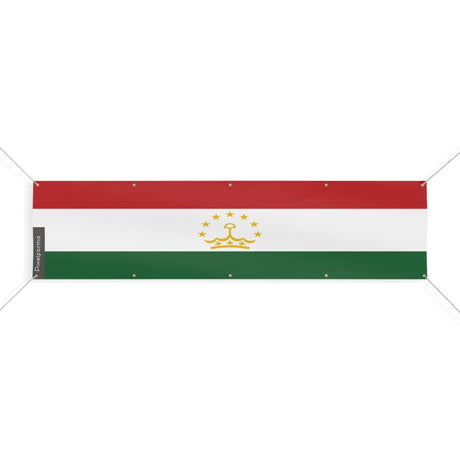 Drapeau du Tadjikistan 10 Oeillets en plusieurs tailles - Pixelforma