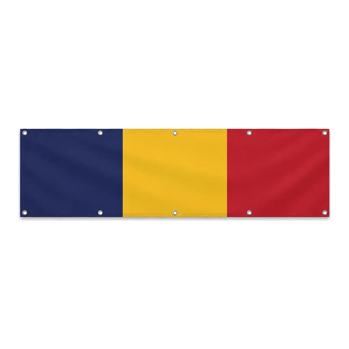 Drapeau du Tchad grand format XL en polyester avec dix œillets