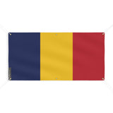 Drapeau du Tchad 6 Oeillets en plusieurs tailles - Pixelforma