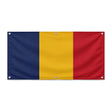 Drapeau tchad polyester résistant avec œillets renforcés