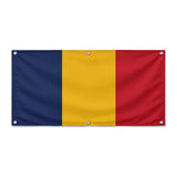 Drapeau tchad polyester résistant avec œillets renforcés