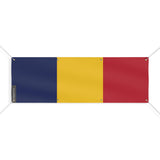 Drapeau du Tchad 8 Oeillets en plusieurs tailles - Pixelforma