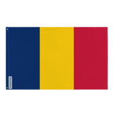 Drapeau du Tchad en plusieurs tailles 100 % polyester Imprimer avec Double ourlet - Pixelforma