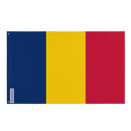 Flag of Chad in Multiple Sizes 100% Polyester Print with Double Hem - Pixelforma