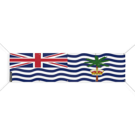 Drapeau du Territoire britannique de l'océan Indien 10 Oeillets en Plusieurs Tailles (XL) - Pixelforma 