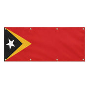Grand drapeau timor oriental polyester résistant aux intempéries