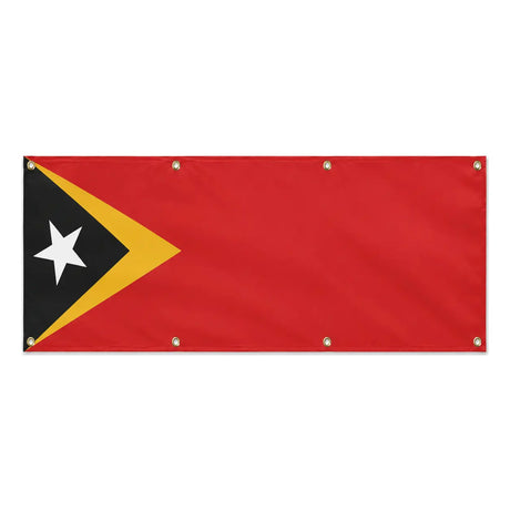 Grand drapeau timor oriental polyester résistant aux intempéries