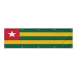 Drapeau du Togo grand format XL en polyester avec dix œillets