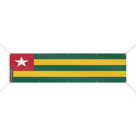 Drapeau du Togo 10 Oeillets en plusieurs tailles - Pixelforma