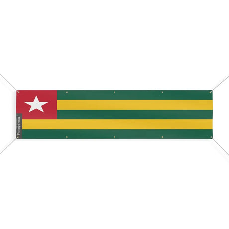 Drapeau du Togo 10 Oeillets en Plusieurs Tailles (XL) - Pixelforma 