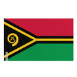 Vanuatu Flag in Multiple Sizes 100% Polyester Print with Double Hem - Pixelforma