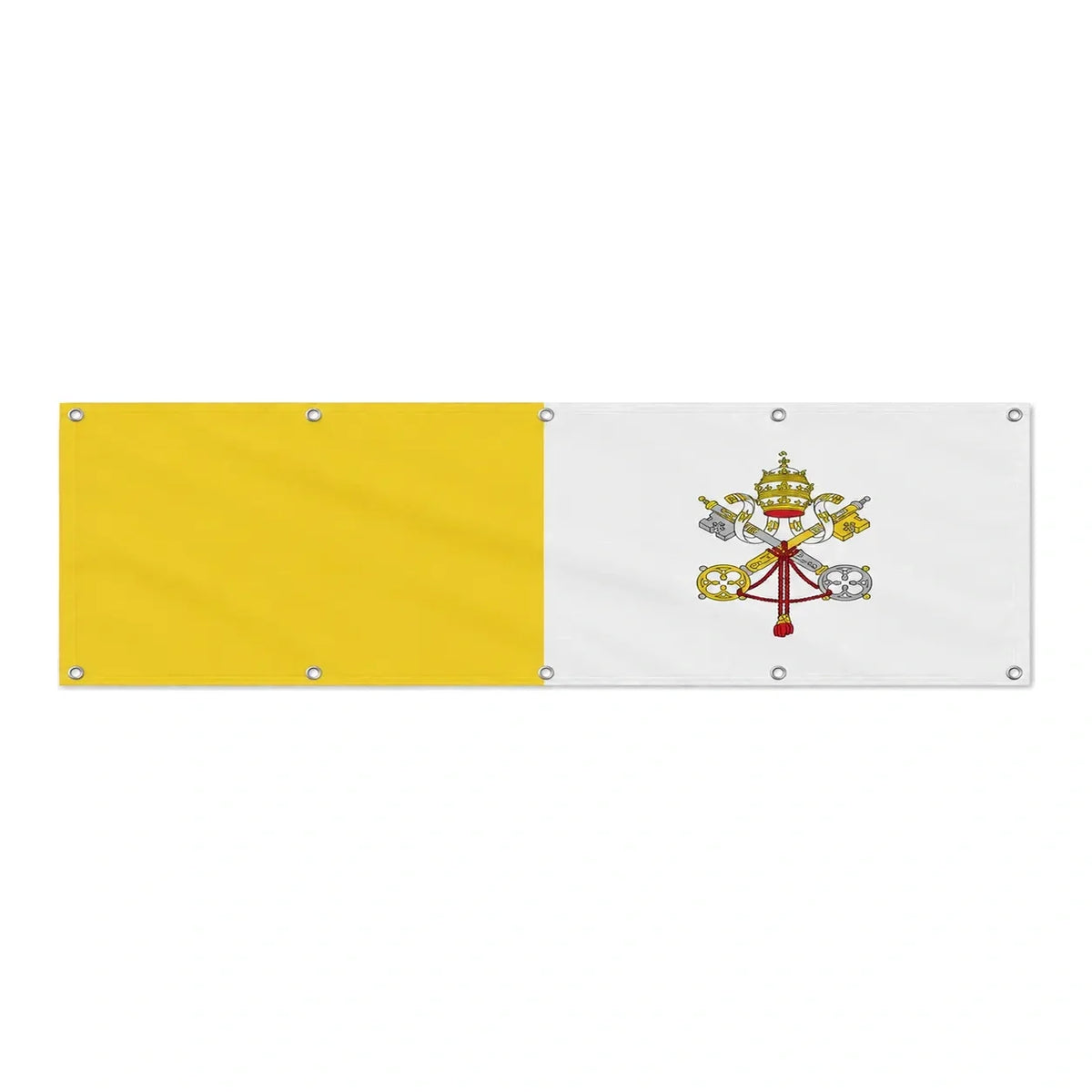 Drapeau du Vatican grand format XL en polyester avec dix œillets