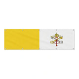 Drapeau du Vatican grand format XL en polyester avec dix œillets