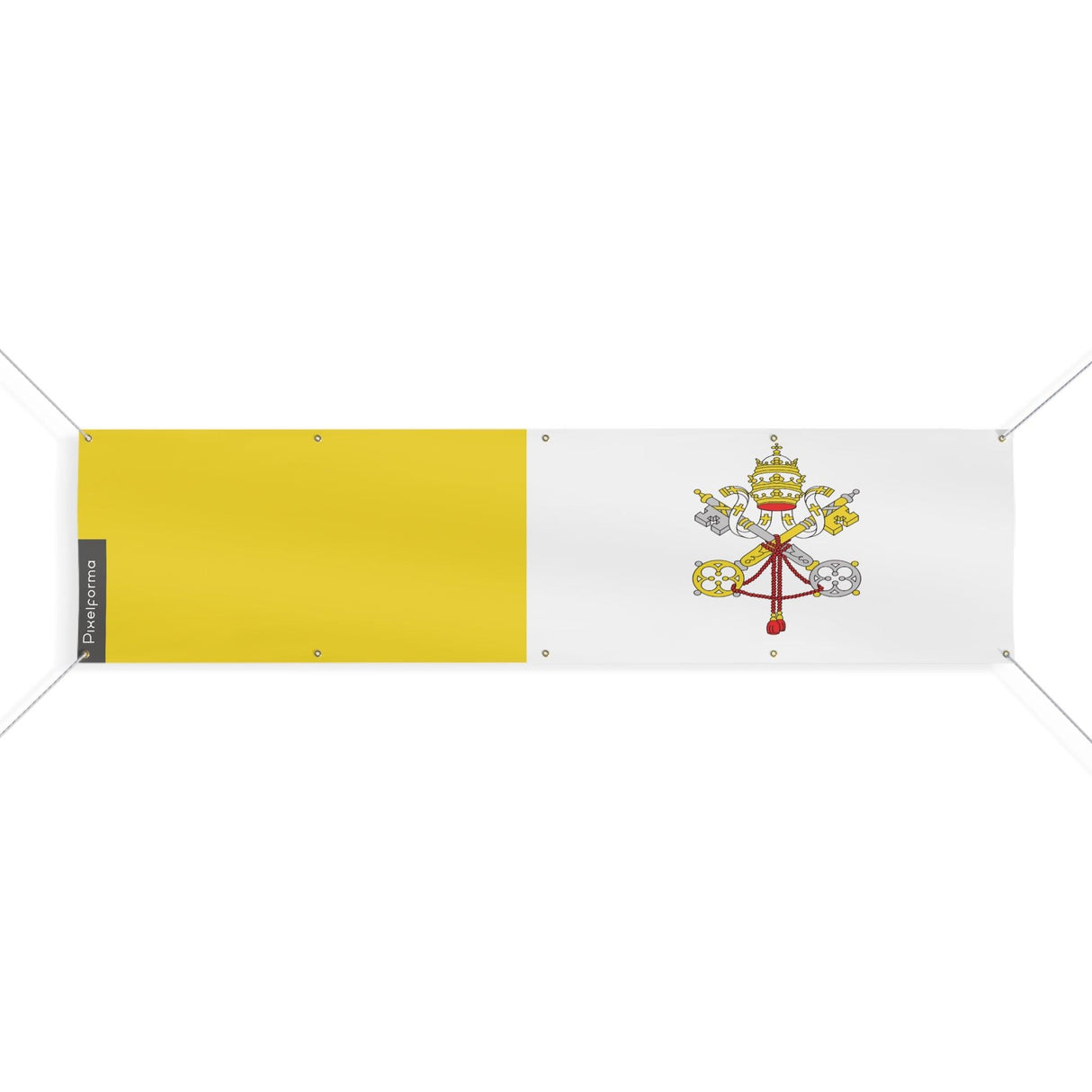 Drapeau du Vatican 10 Oeillets en plusieurs tailles - Pixelforma