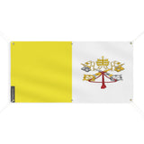 Drapeau du Vatican 6 Oeillets en plusieurs tailles - Pixelforma