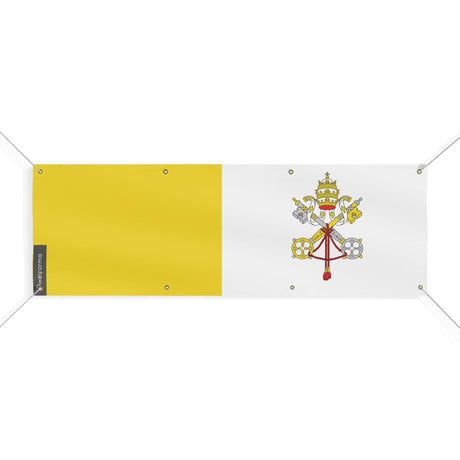 Drapeau du Vatican 8 Oeillets en plusieurs tailles - Pixelforma