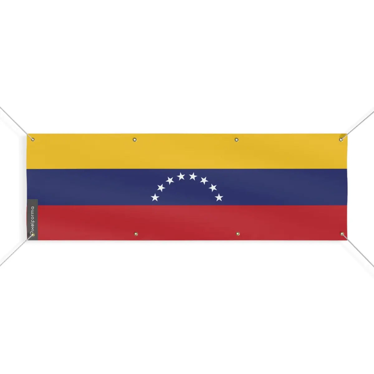 Drapeau du Venezuela 8 Oeillets en Plusieurs Tailles (L) - Pixelforma 