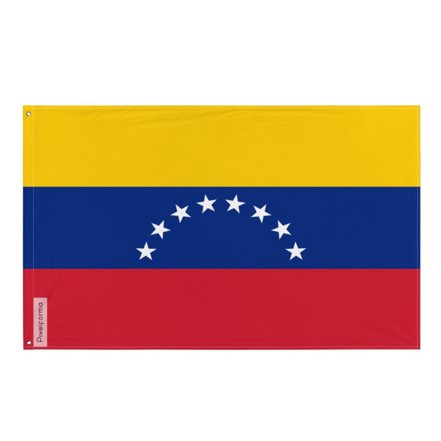 Drapeau du Venezuela en plusieurs tailles 100 % polyester Imprimer avec Double ourlet - Pixelforma