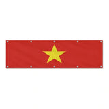 Drapeau du Viêt Nam grand format XL en polyester avec dix œillets