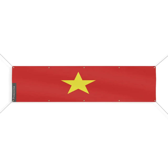 Drapeau du Viêt Nam 10 Oeillets en Plusieurs Tailles (XL) - Pixelforma 