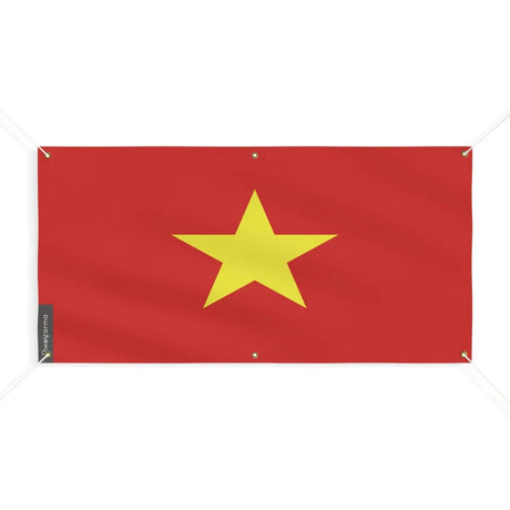 Drapeau du Viêt Nam 6 Oeillets en Plusieurs Tailles (M) - Pixelforma 