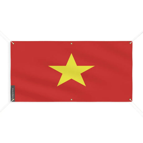 Drapeau du viêt nam 6 oeillets en plusieurs tailles (m) - pixelforma