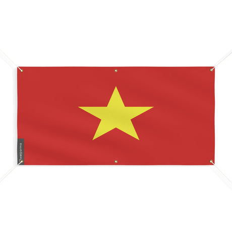 Drapeau du Viêt Nam 6 Oeillets en plusieurs tailles - Pixelforma