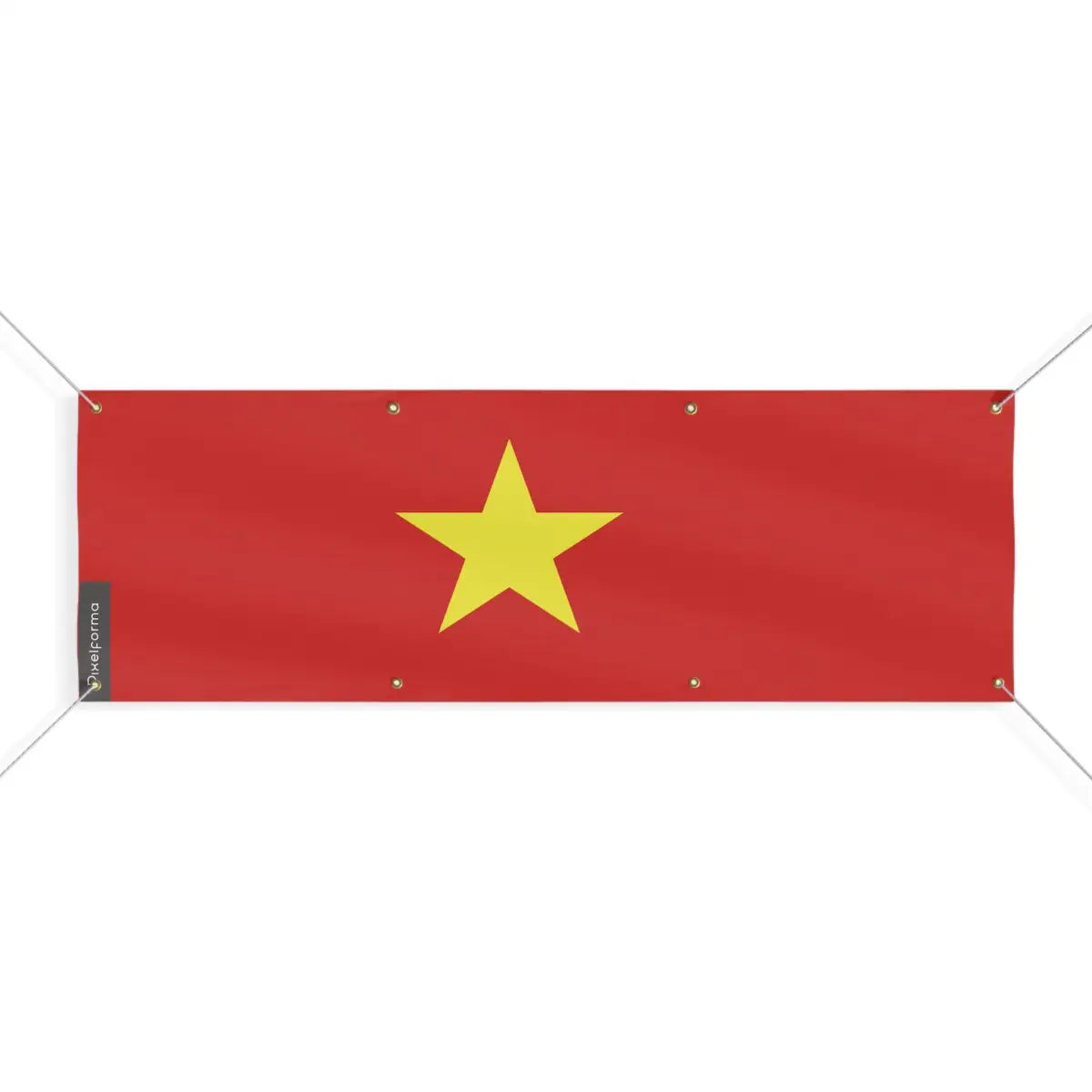 Drapeau du Viêt Nam 8 Oeillets en Plusieurs Tailles (L) - Pixelforma 