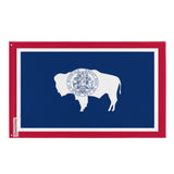 Drapeau du Wyoming en plusieurs tailles 100 % polyester Imprimer avec Double ourlet - Pixelforma