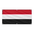 Drapeau yémen en polyester résistant avec 6 œillets