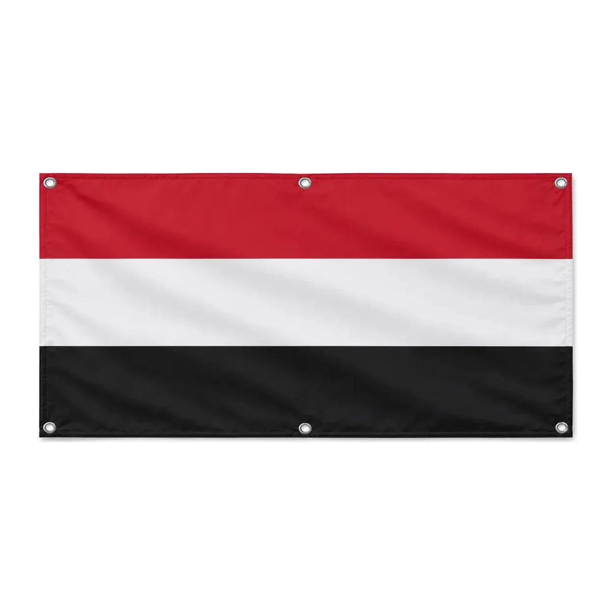 Drapeau yémen en polyester résistant avec 6 œillets