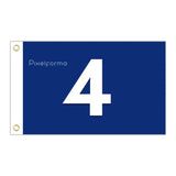 Drapeau elista (russie) en plusieurs tailles 100 % polyester imprimer avec double ourlet - pixelforma