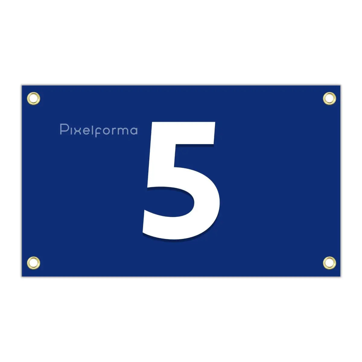 Drapeau elista (russie) en plusieurs tailles 100 % polyester imprimer avec double ourlet - pixelforma