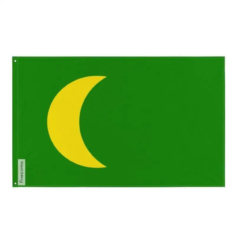 Drapeau empire moghol polyester résistant œillets à gauche