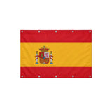 Drapeau de l'Espagne format S en polyester avec dix œillets