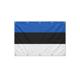 Drapeau de l'Estonie format S en polyester avec dix œillets