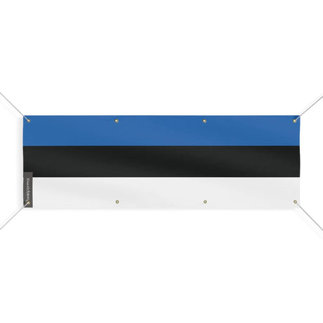Drapeau estonie polyester résistant usage extérieur prolongé