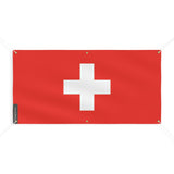 Drapeau et armoiries de la Suisse 6 Oeillets en plusieurs tailles - Pixelforma