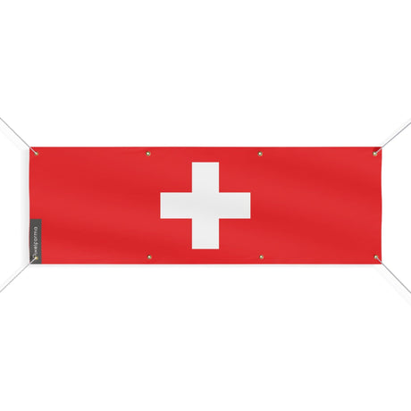 Drapeau et armoiries de la Suisse 8 Oeillets en plusieurs tailles - Pixelforma