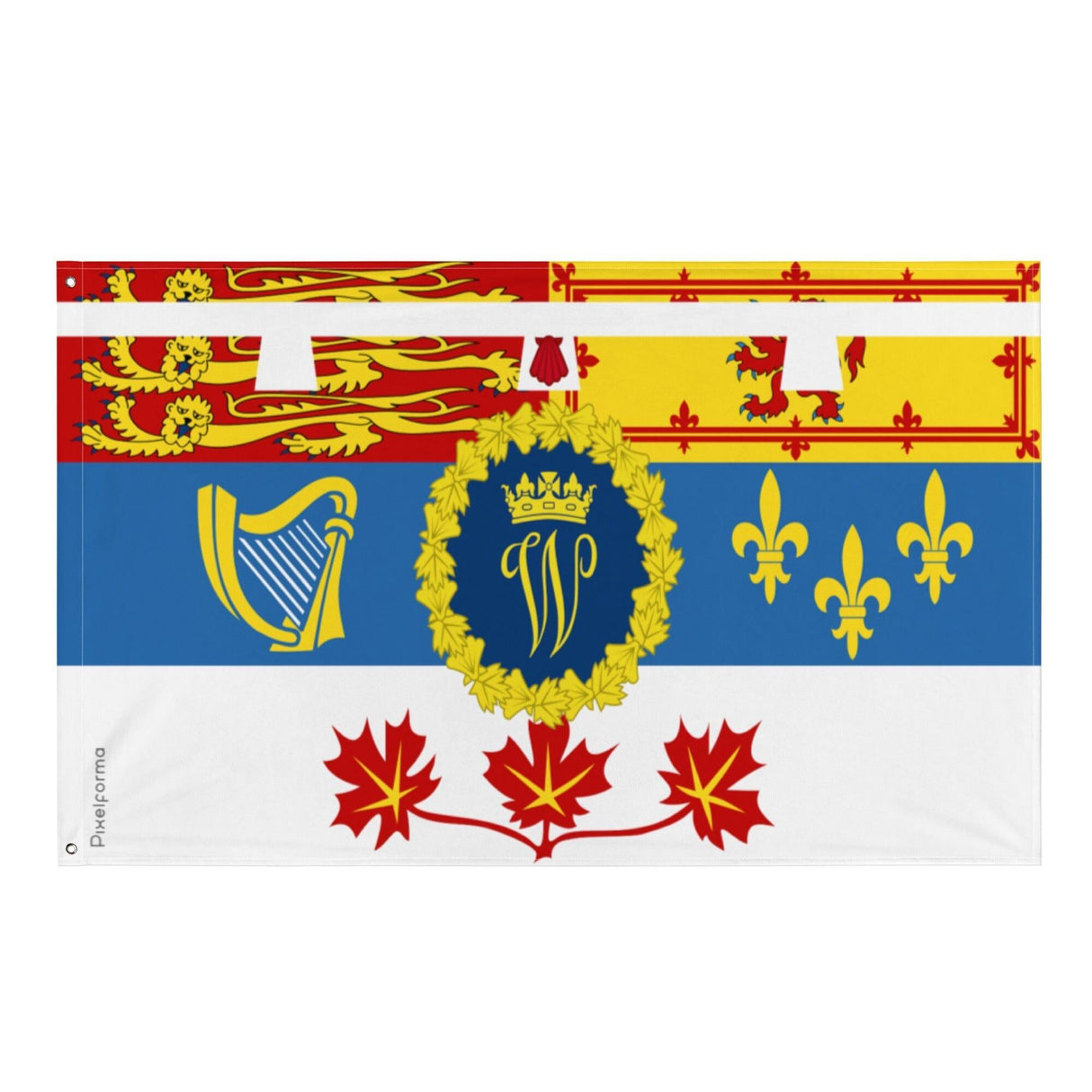 Drapeau Étendard du duc de Cambridge en plusieurs tailles 100 % polyester Imprimer avec Double ourlet - Pixelforma