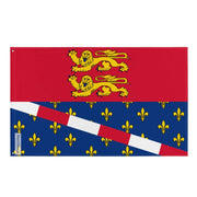 Drapeau eure polyester résistant avec œillets à gauche