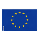 Drapeau européen polyester résistant avec œillets à gauche
