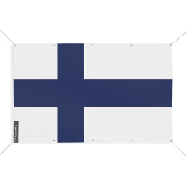 Drapeau finlande 10 oeillets en plusieurs tailles (s)z - pixelforma