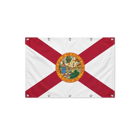 Drapeau de la Floride format S en polyester avec dix œillets